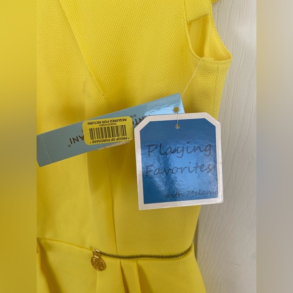 ANTONIO MELANI NWT Addy Canary Chic Moment Dress - Picture 9 of 9